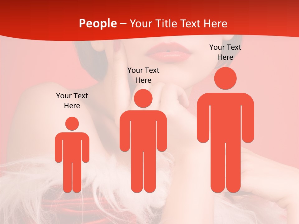 Gift Female Cap PowerPoint Template