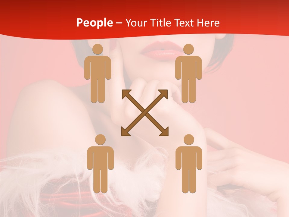 Gift Female Cap PowerPoint Template