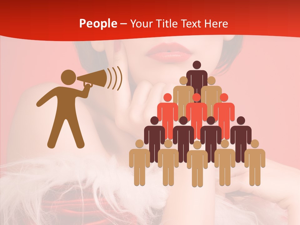 Gift Female Cap PowerPoint Template