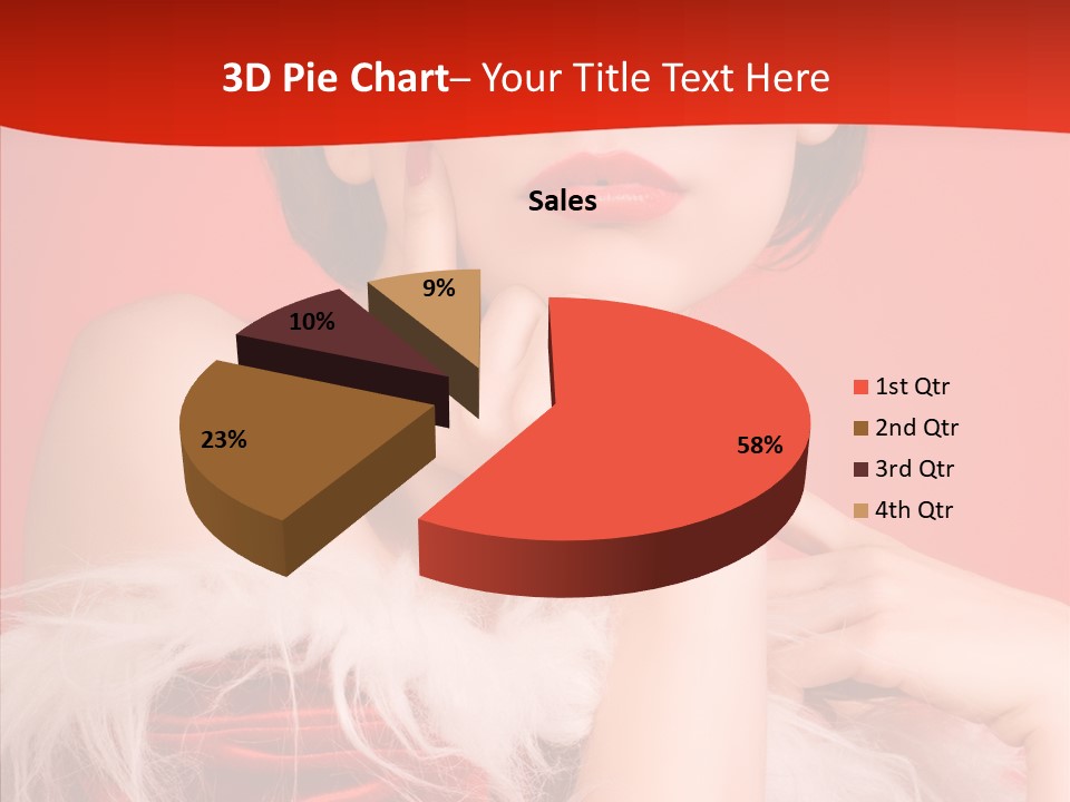 Gift Female Cap PowerPoint Template