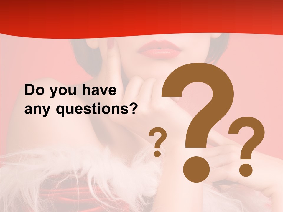 Gift Female Cap PowerPoint Template