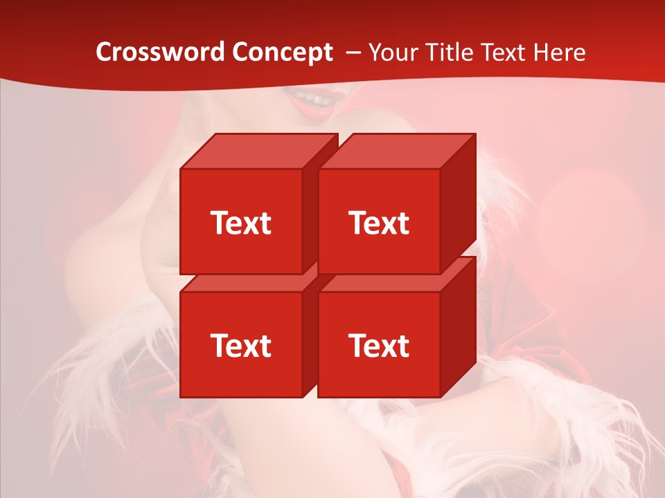 Snow Look Fashion PowerPoint Template