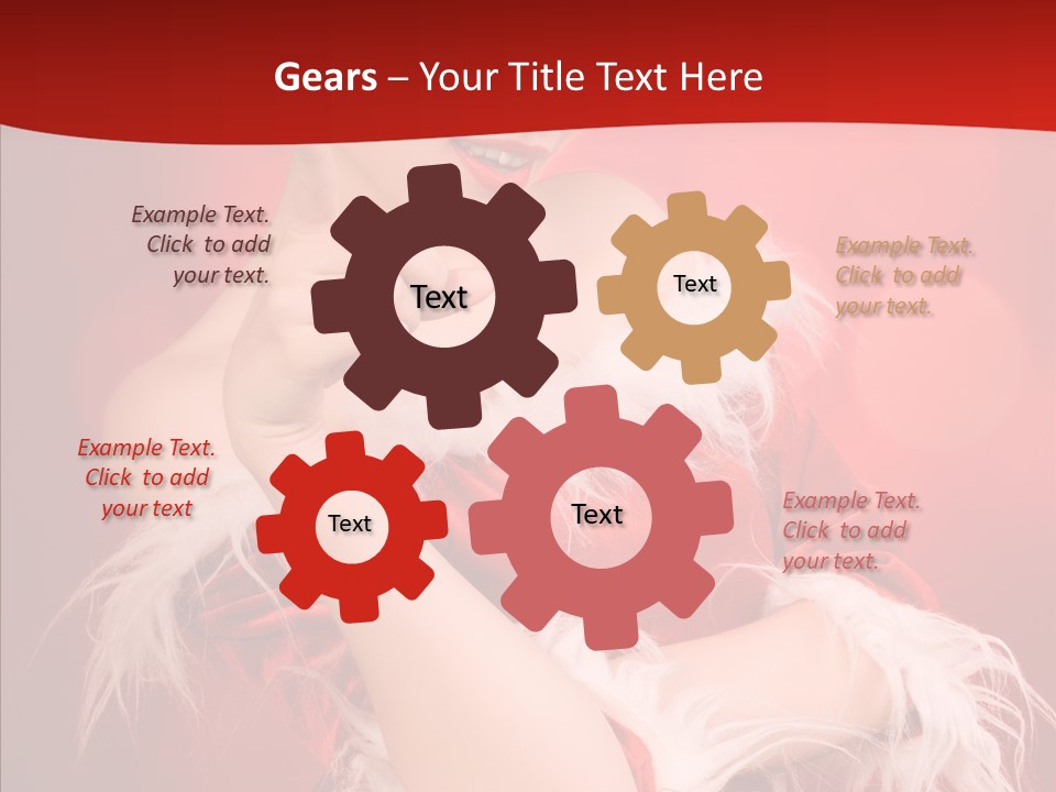 Snow Look Fashion PowerPoint Template