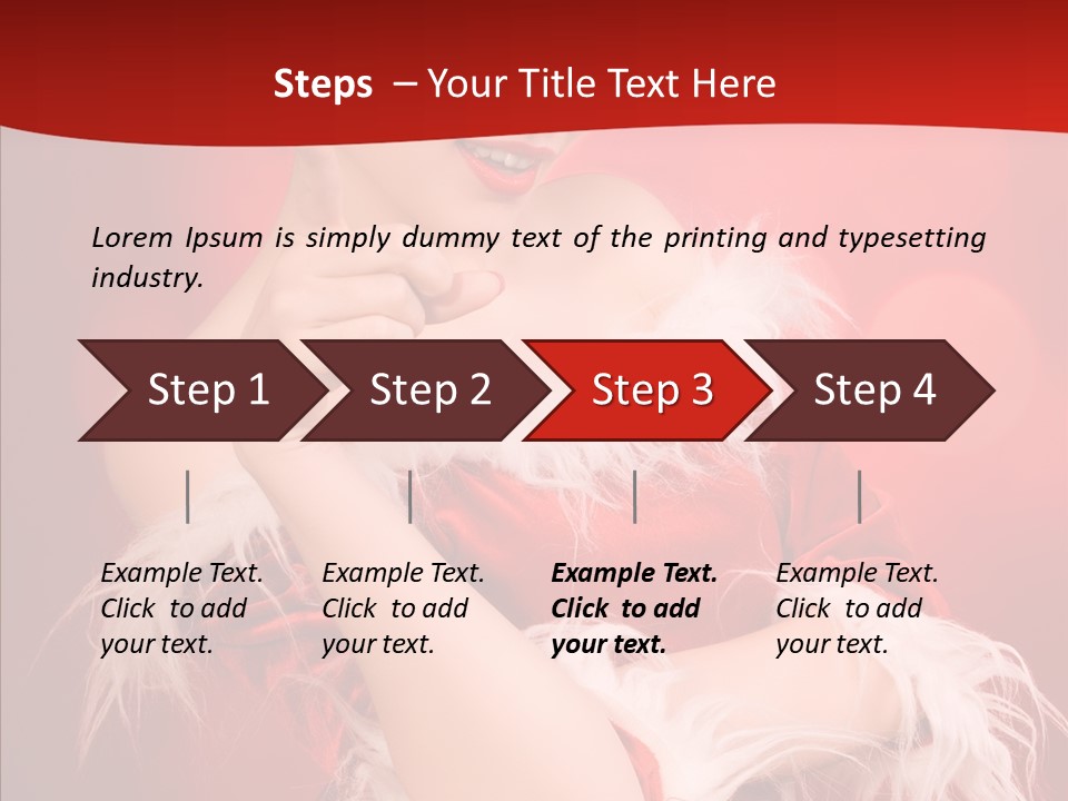 Snow Look Fashion PowerPoint Template