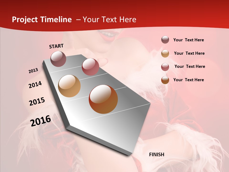 Snow Look Fashion PowerPoint Template