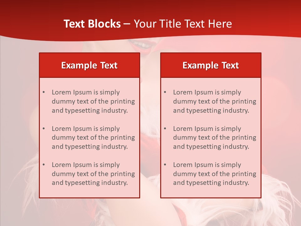 Snow Look Fashion PowerPoint Template