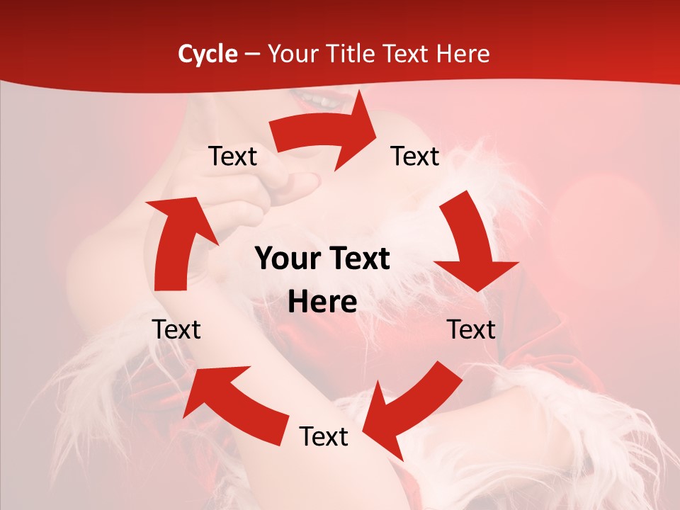 Snow Look Fashion PowerPoint Template