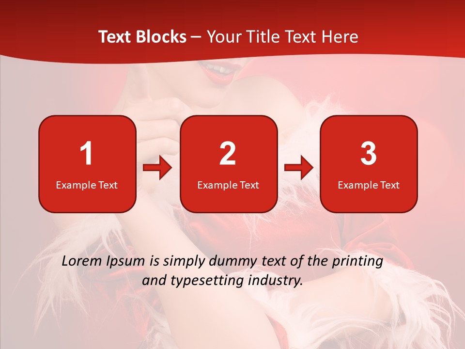 Snow Look Fashion PowerPoint Template