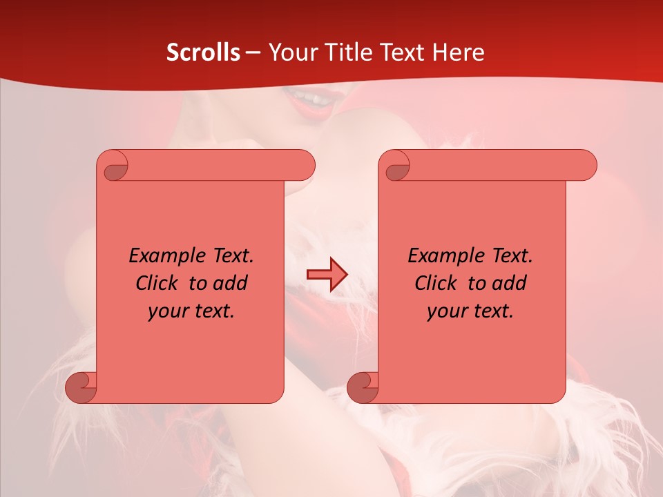 Snow Look Fashion PowerPoint Template