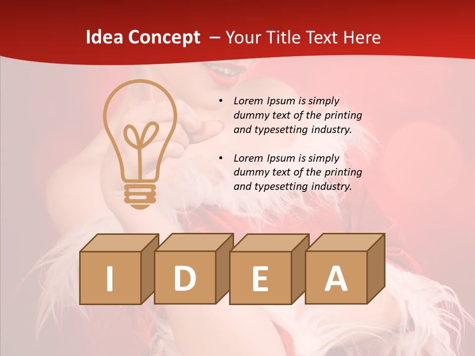 Snow Look Fashion PowerPoint Template