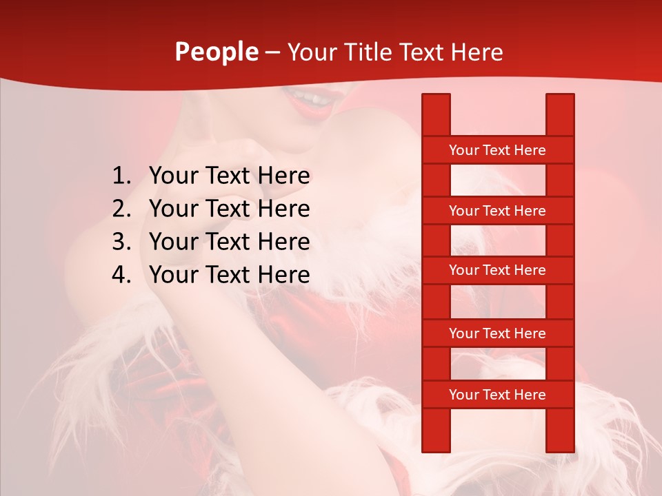 Snow Look Fashion PowerPoint Template