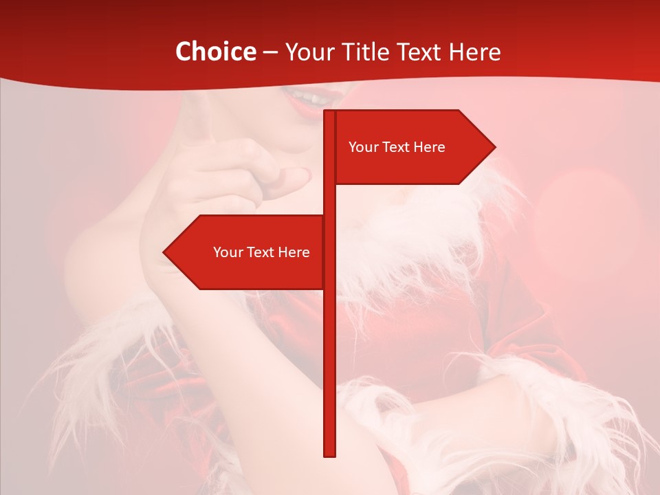 Snow Look Fashion PowerPoint Template