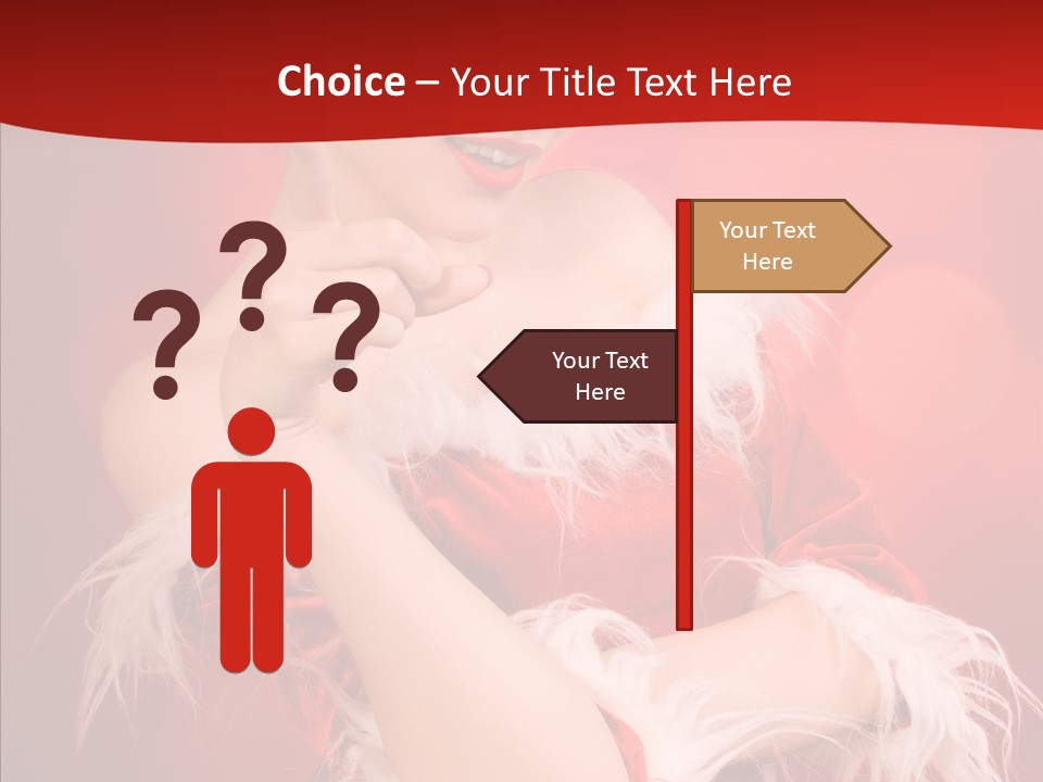 Snow Look Fashion PowerPoint Template