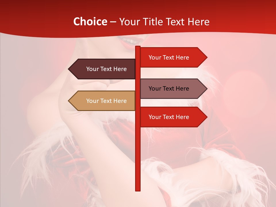 Snow Look Fashion PowerPoint Template