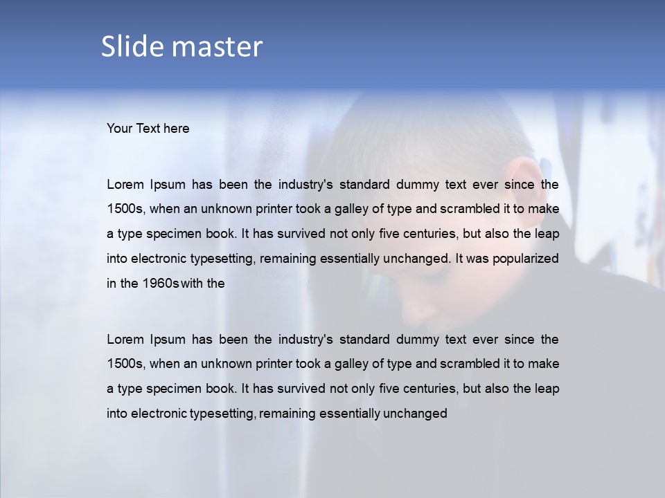 Homeless Starvation Outdoor PowerPoint Template