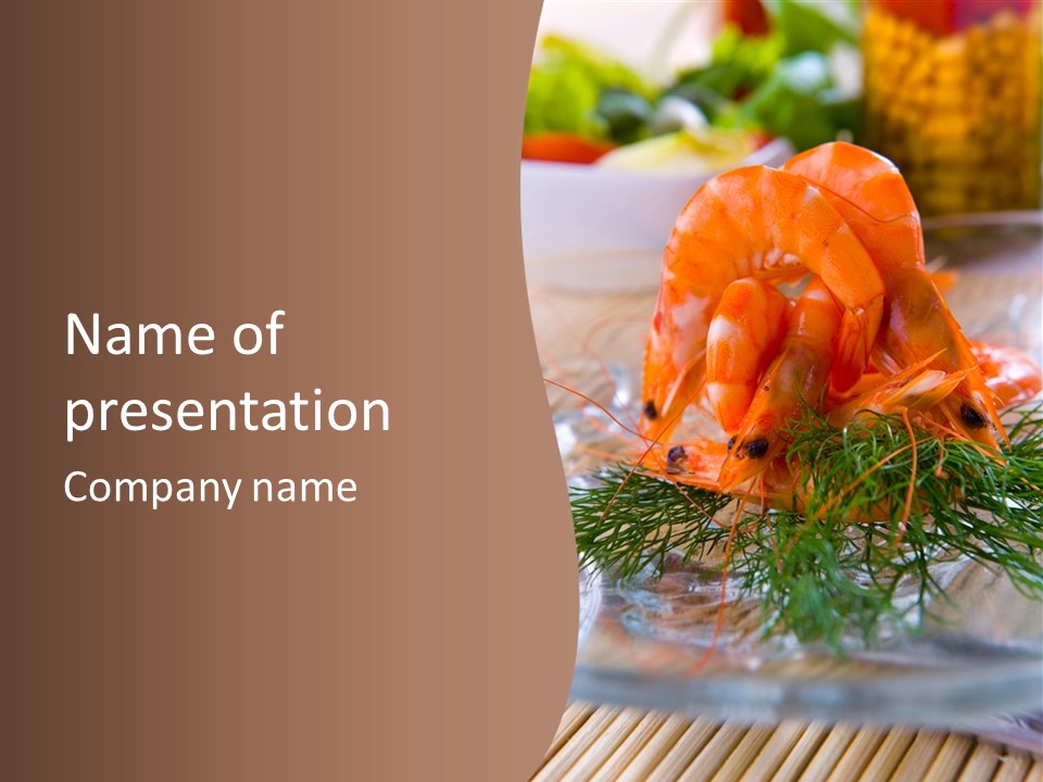 Orange Fresh Cooking PowerPoint Template