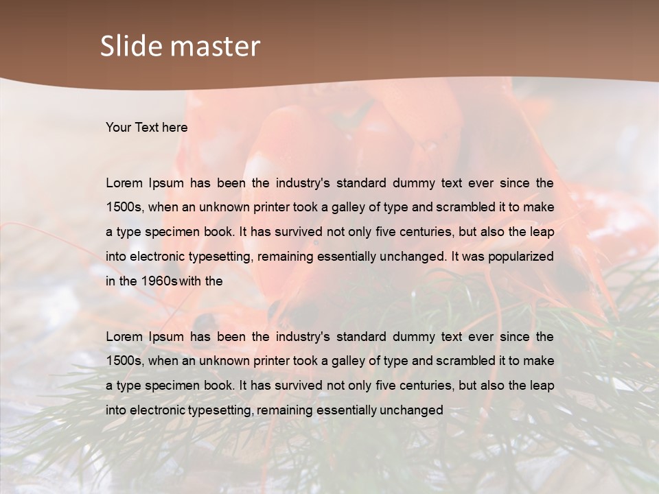 Orange Fresh Cooking PowerPoint Template