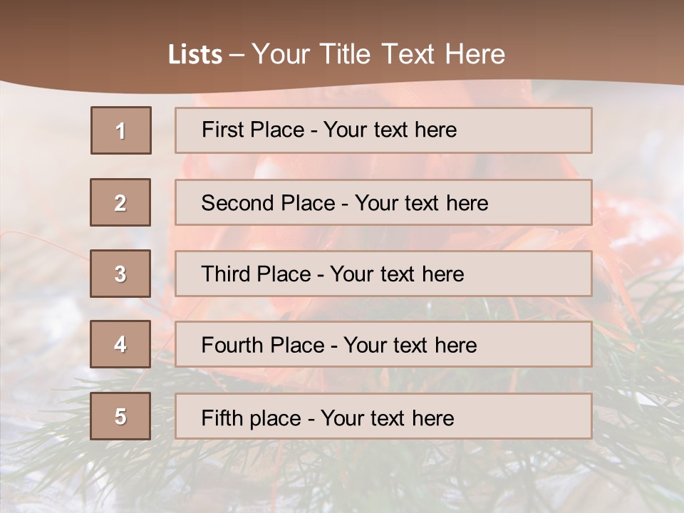Orange Fresh Cooking PowerPoint Template