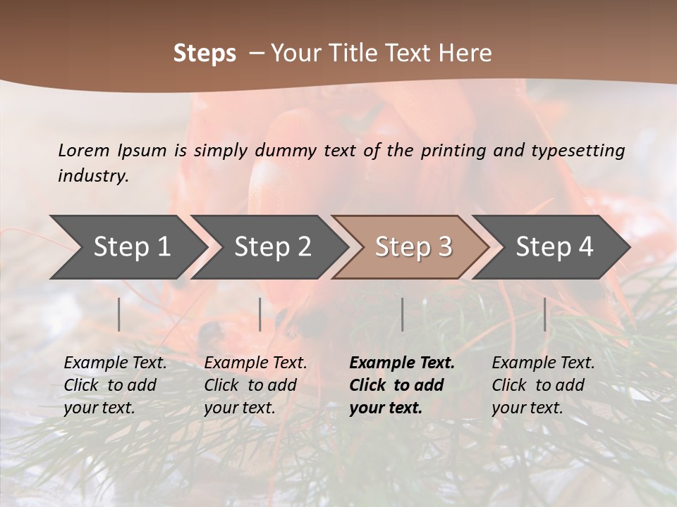Orange Fresh Cooking PowerPoint Template