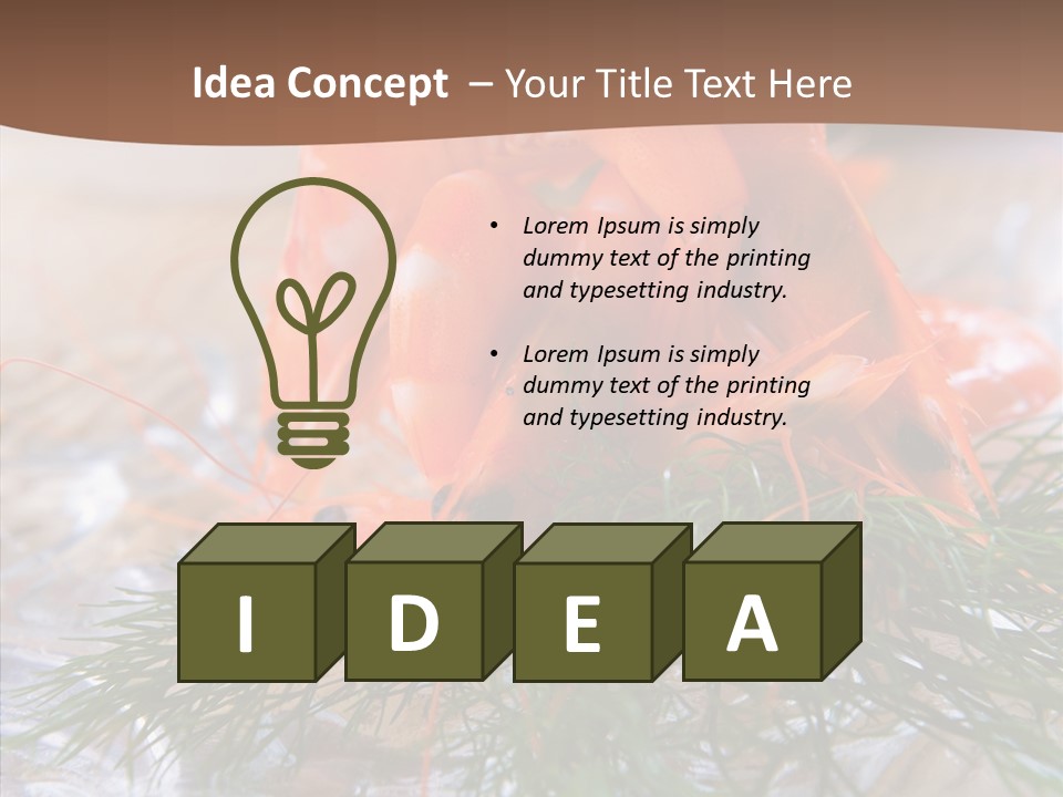 Orange Fresh Cooking PowerPoint Template