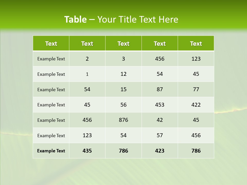 Fresh Tropic Fertile PowerPoint Template