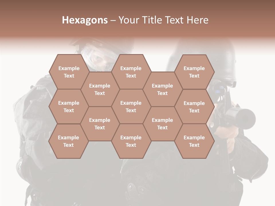 Fighting Male Weapons PowerPoint Template