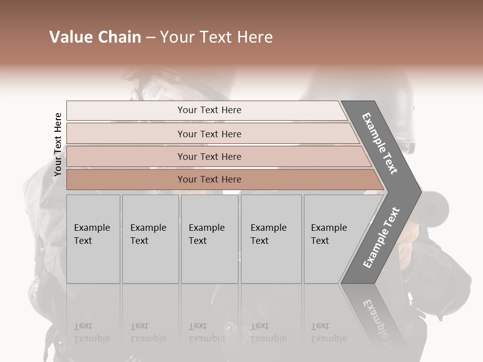 Fighting Male Weapons PowerPoint Template