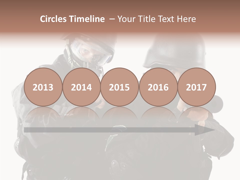 Fighting Male Weapons PowerPoint Template