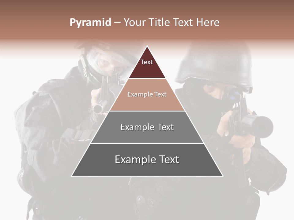 Fighting Male Weapons PowerPoint Template
