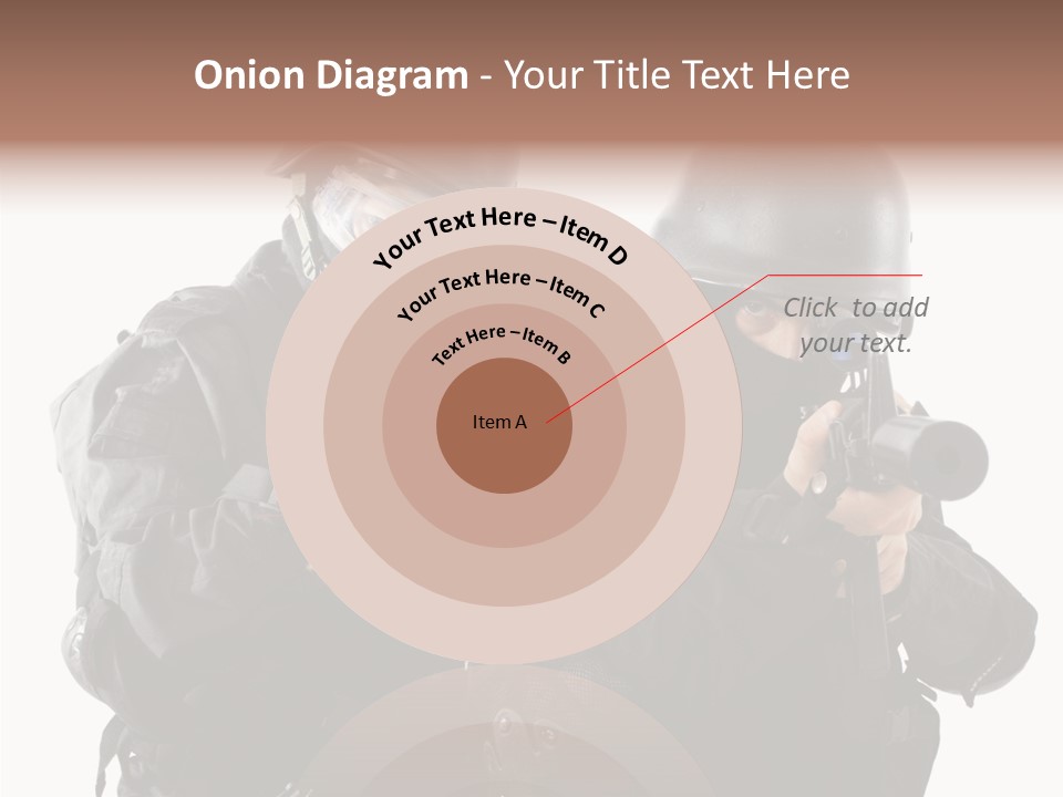 Fighting Male Weapons PowerPoint Template