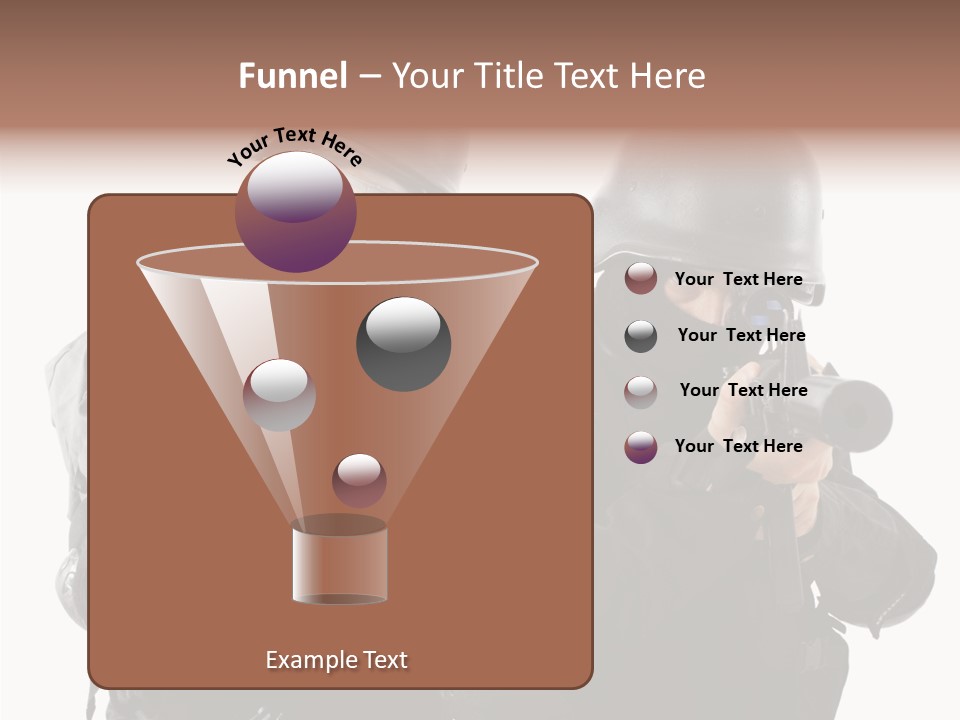 Fighting Male Weapons PowerPoint Template