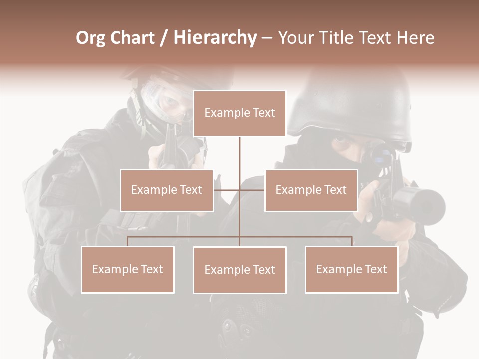 Fighting Male Weapons PowerPoint Template
