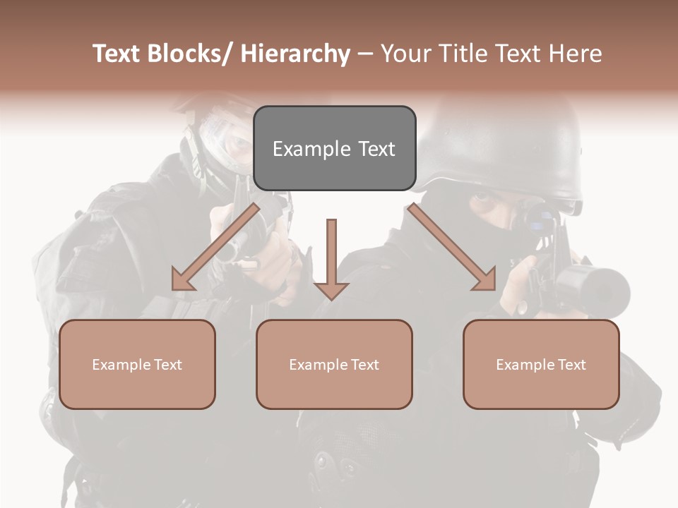 Fighting Male Weapons PowerPoint Template