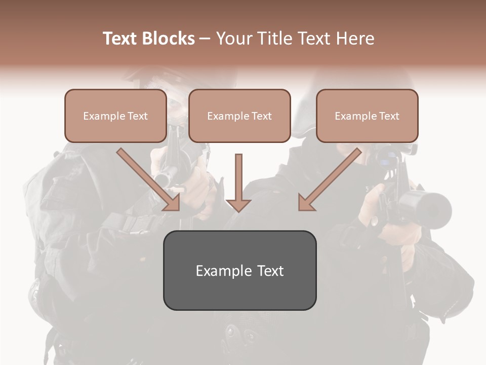 Fighting Male Weapons PowerPoint Template