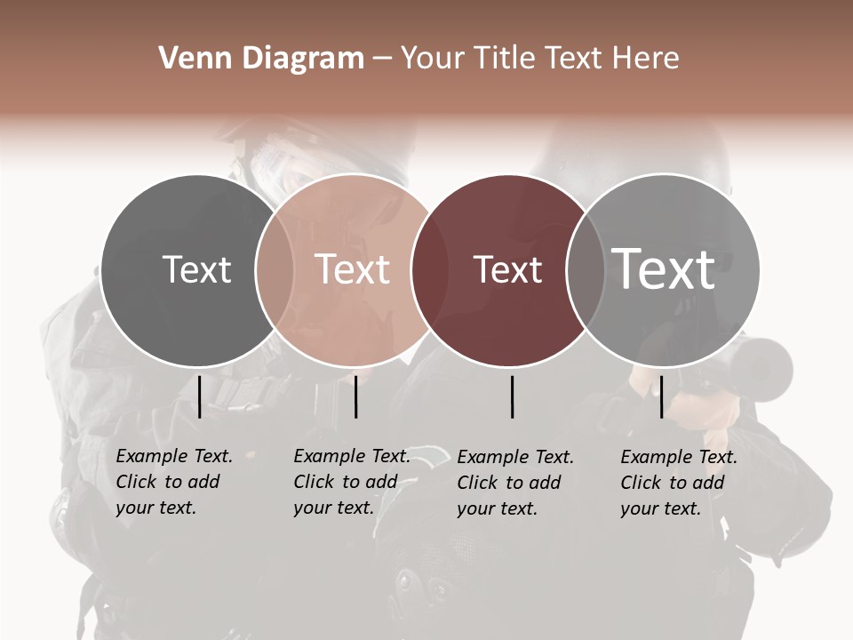 Fighting Male Weapons PowerPoint Template