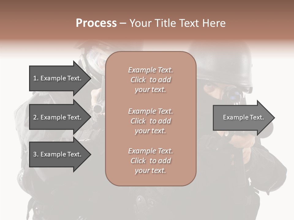 Fighting Male Weapons PowerPoint Template