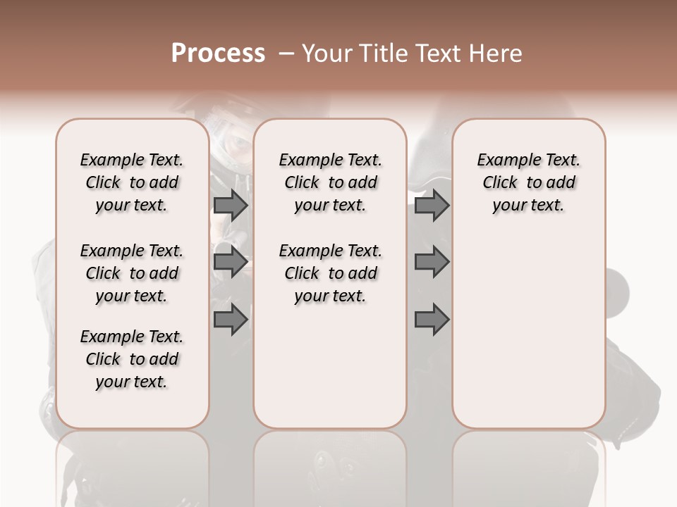 Fighting Male Weapons PowerPoint Template