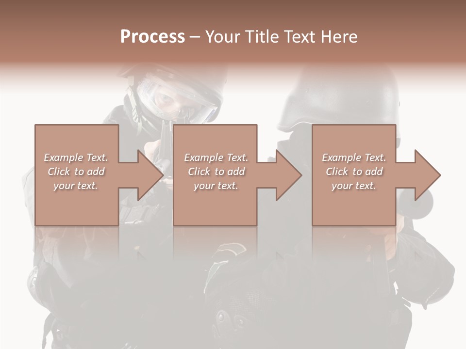 Fighting Male Weapons PowerPoint Template