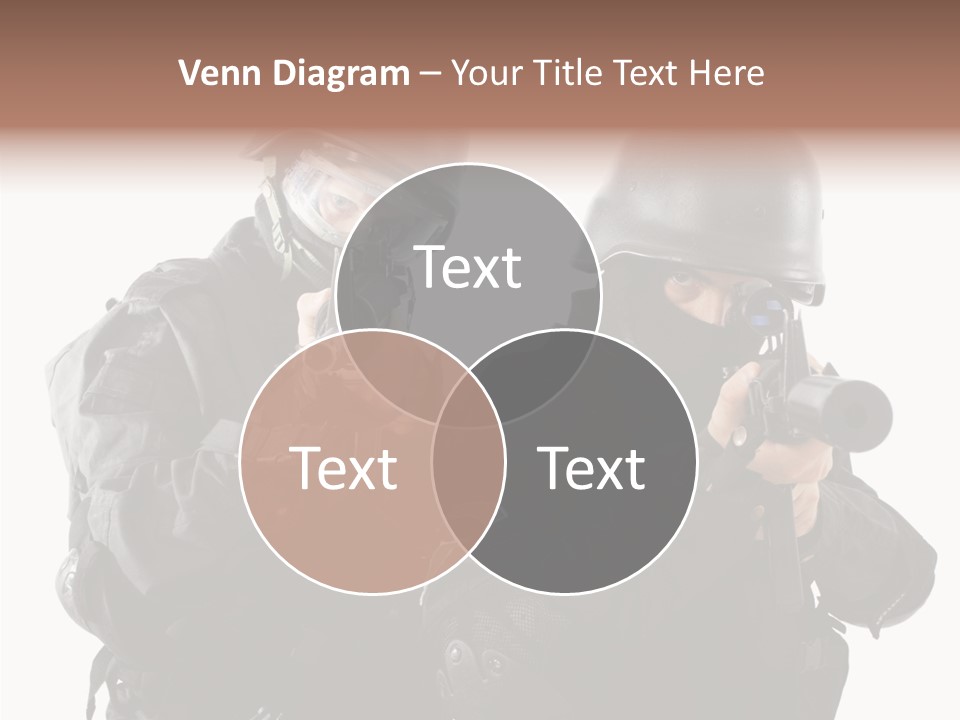 Fighting Male Weapons PowerPoint Template