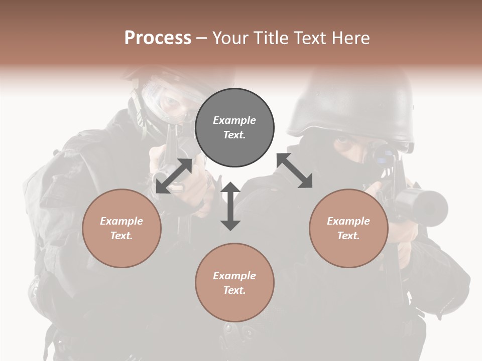 Fighting Male Weapons PowerPoint Template