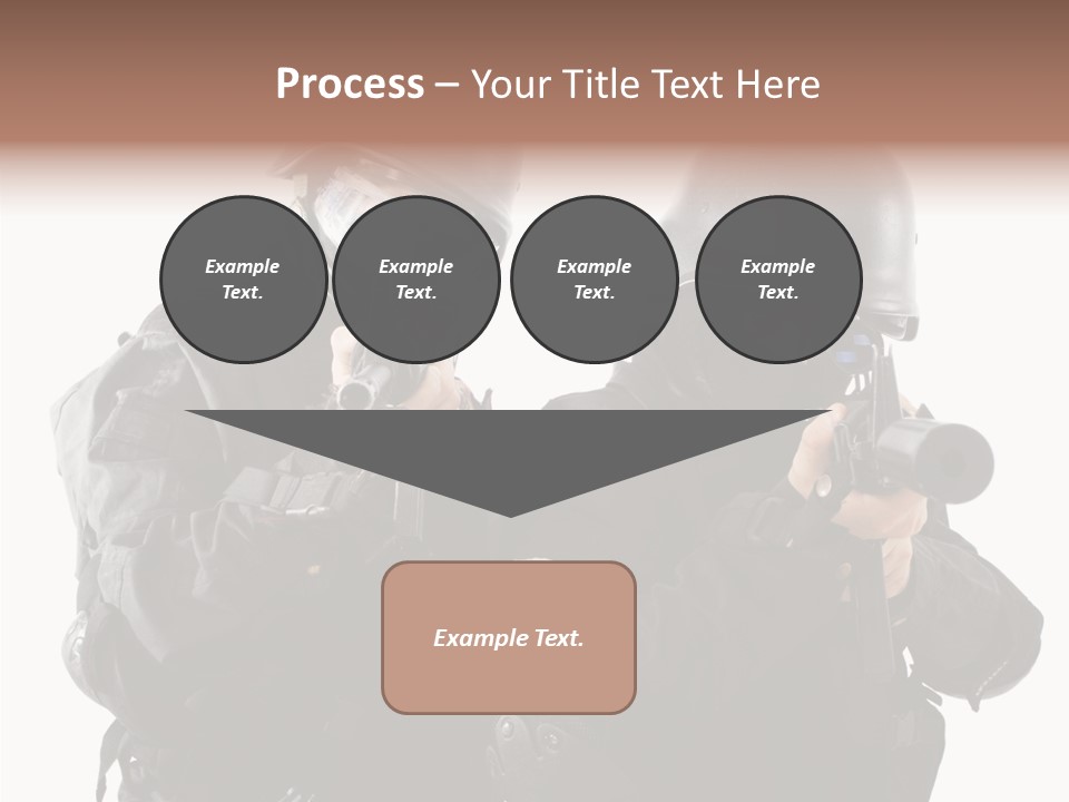 Fighting Male Weapons PowerPoint Template