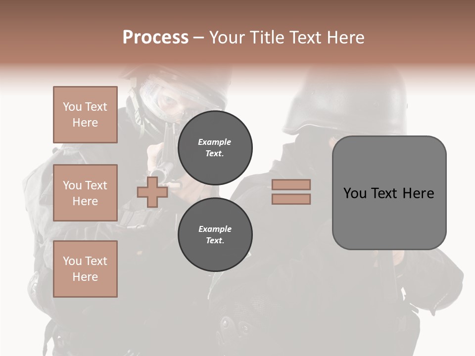 Fighting Male Weapons PowerPoint Template