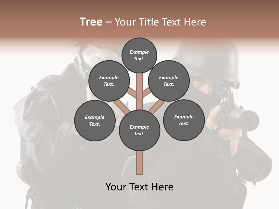 Fighting Male Weapons PowerPoint Template