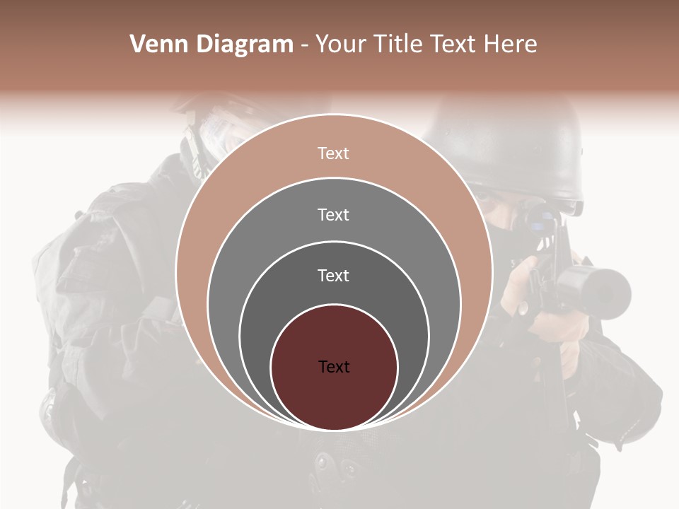 Fighting Male Weapons PowerPoint Template