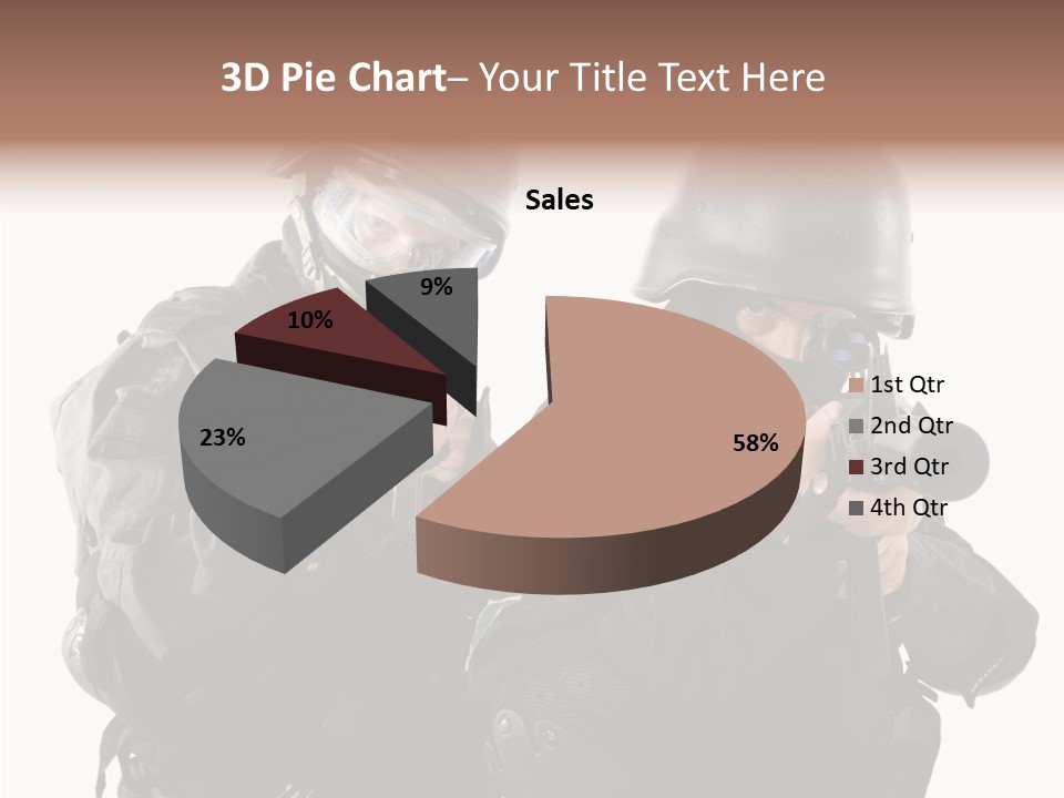 Fighting Male Weapons PowerPoint Template