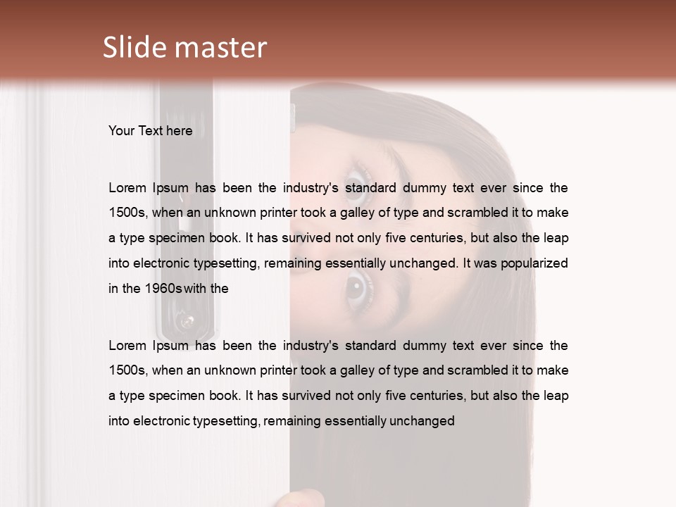 Face Colors Eye PowerPoint Template