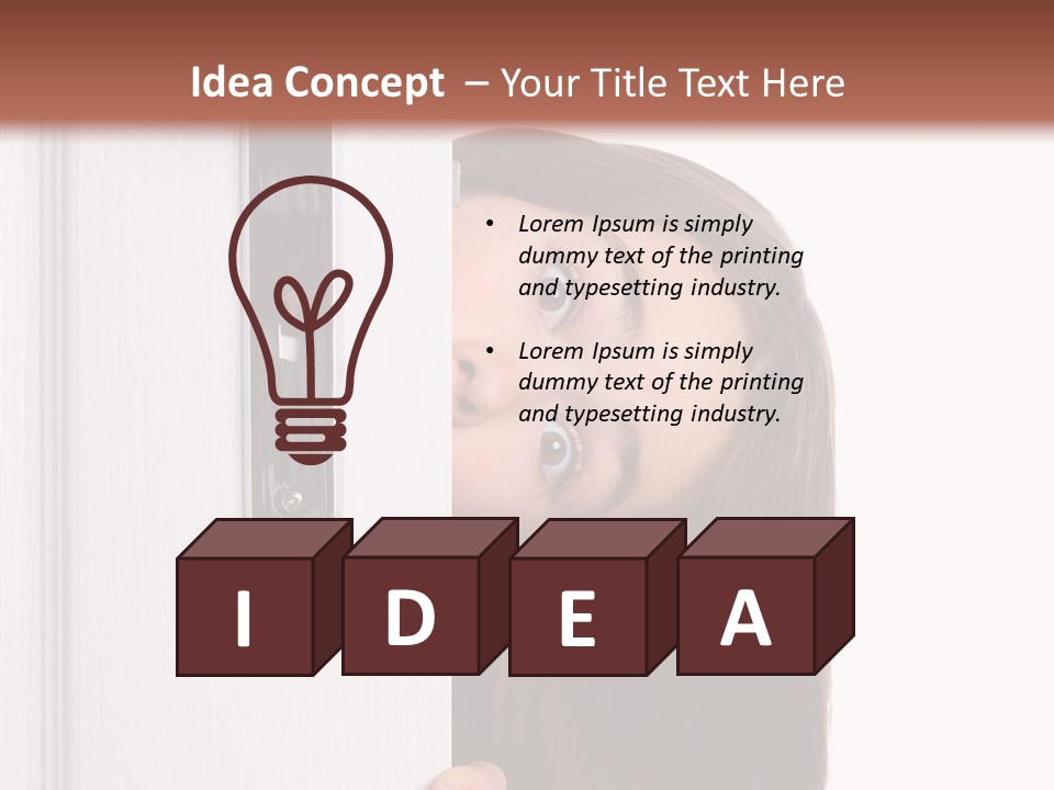 Face Colors Eye PowerPoint Template