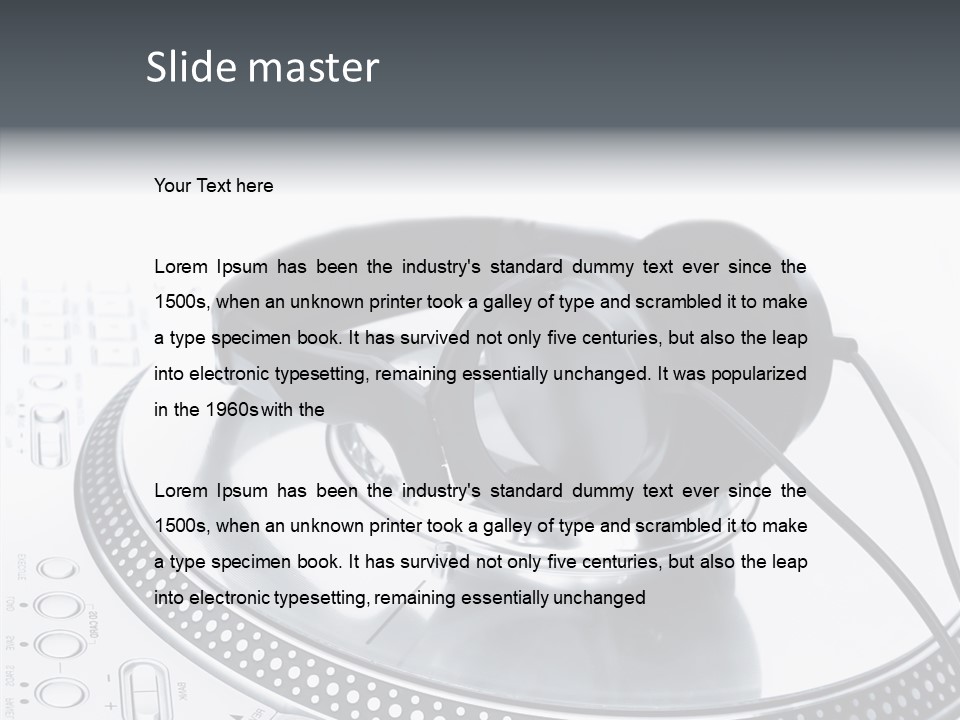 Aluminium Beat Play PowerPoint Template