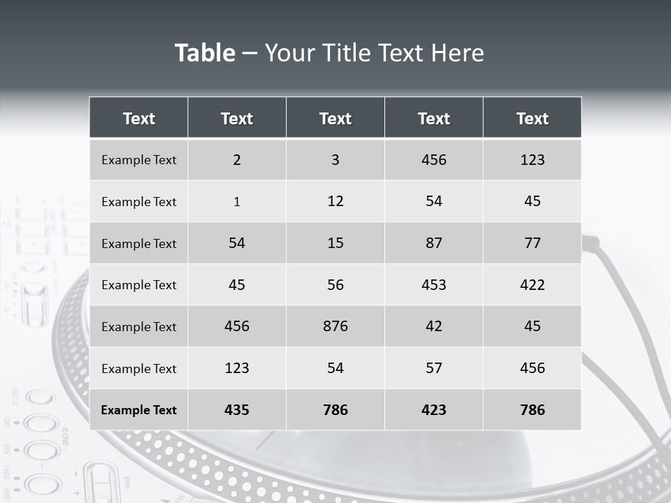 Aluminium Beat Play PowerPoint Template