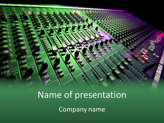 Level Music Analog PowerPoint Template